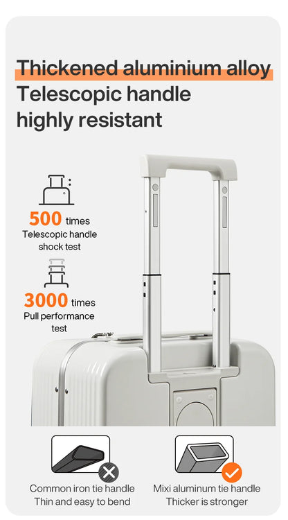 Mixi Aluminum Frame Rolling Luggage
