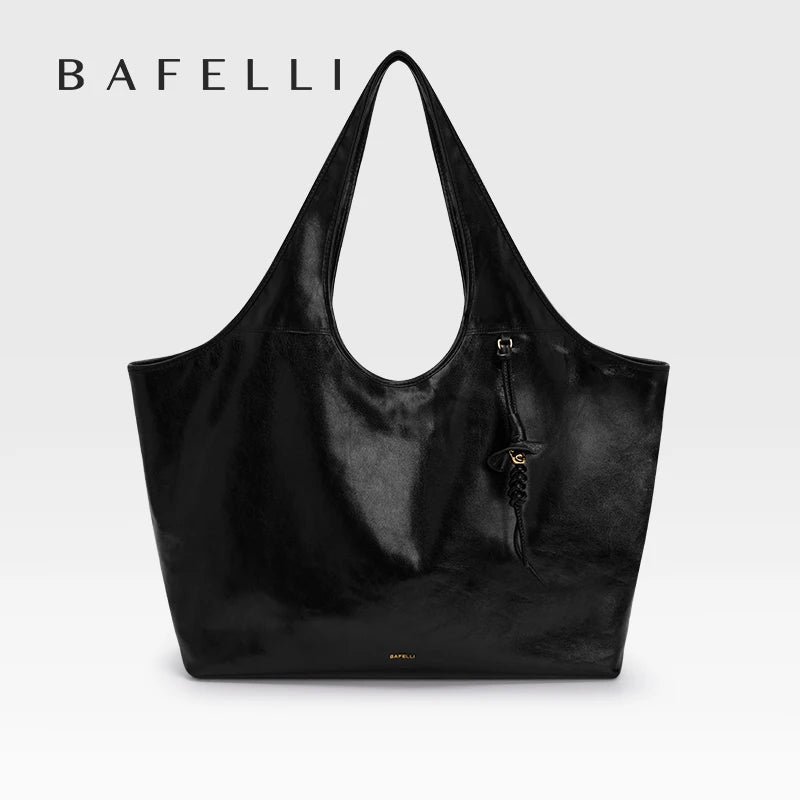 BAFELLI Soft Leather Large Capacity Work Tote Bag