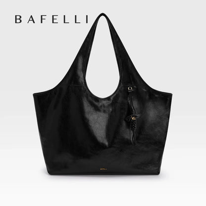 BAFELLI Soft Leather Large Capacity Work Tote Bag