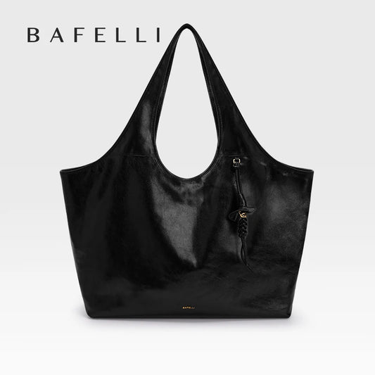 BAFELLI Soft Leather Large Capacity Work Tote Bag