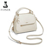 FOXER Elegant Women's Handbag In Genuine White Leather