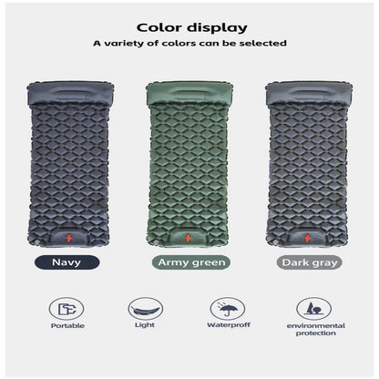 Inflatable Camping Mat with Pillow – Self-Inflating Mattress Habicare