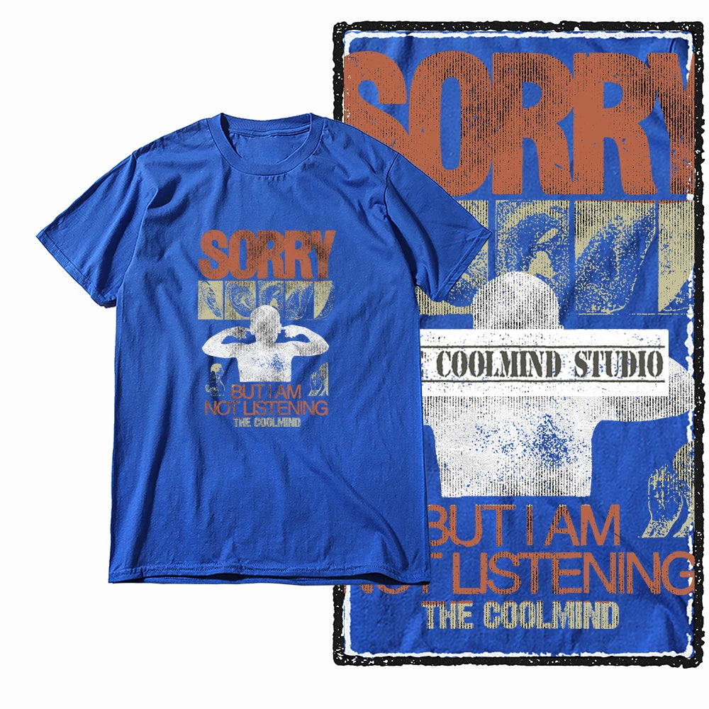 COOLMIND X0068 Silent Rebellion Graphic Tee