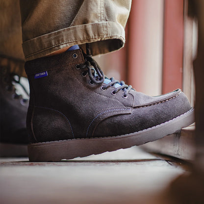 Maden Men's Vintage Brown Cow Suede Work Boots