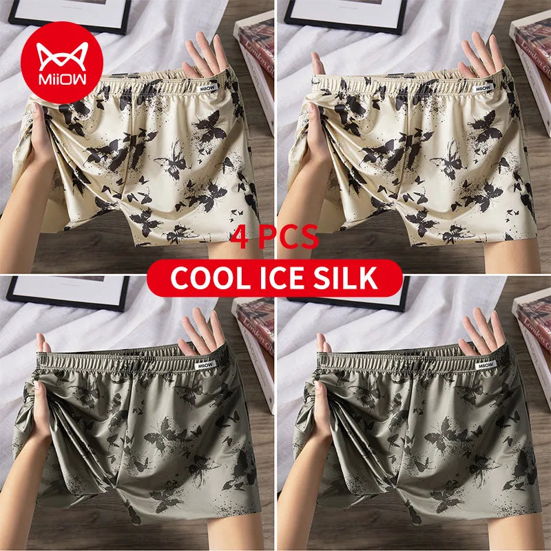 MiiOW Ice Silk Men's Underwear for Ultimate Breathability and Comfort