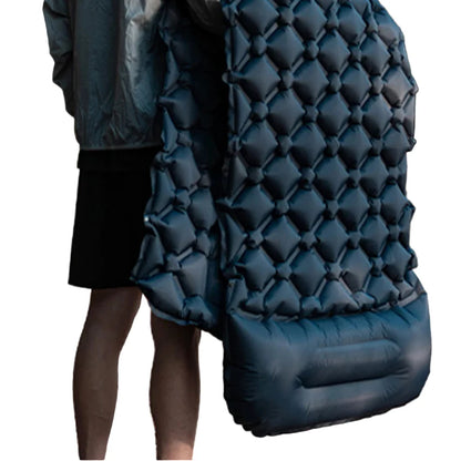 Inflatable Camping Mat with Pillow – Self-Inflating Mattress Habicare