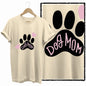 COOLMIND Beige Cat Graphic T-Shirt | Women's Relaxed Fit