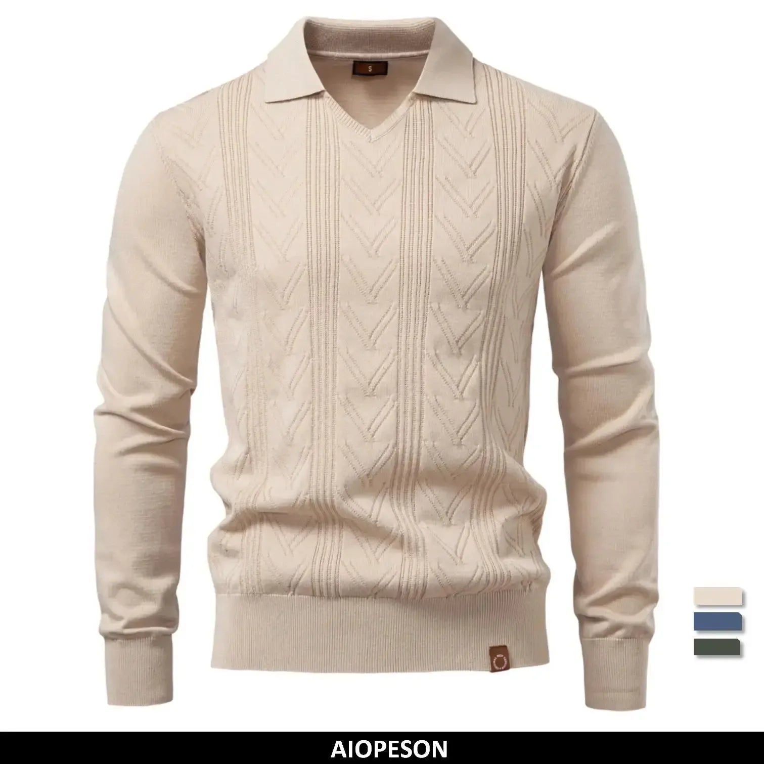 AIOPESON Modern V-Neck Jumpers - ShopHub