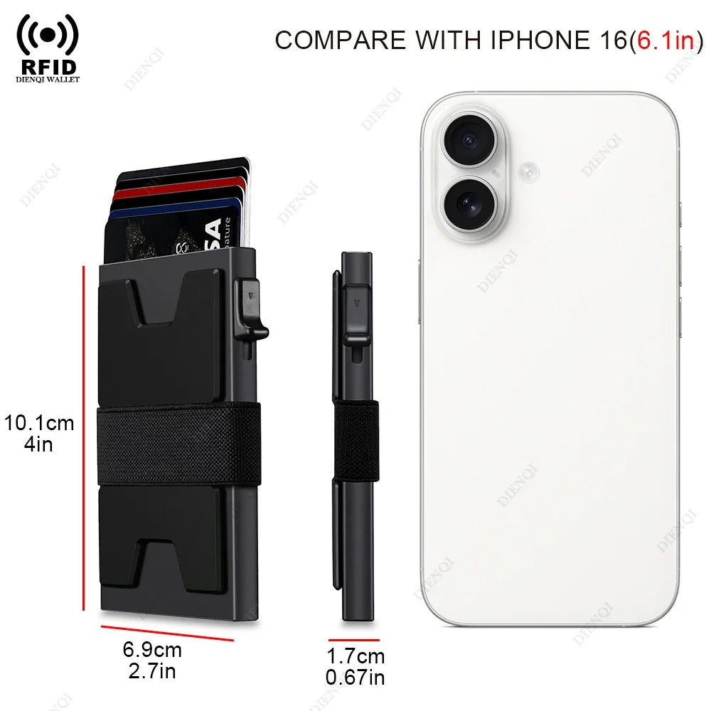 Aluminium Card Holder Rfid Blocking Wallet