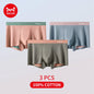 MiiOW Silky Soft Men’s Underwear - 3Pcs Cotton Antibacterial Boxer Shorts