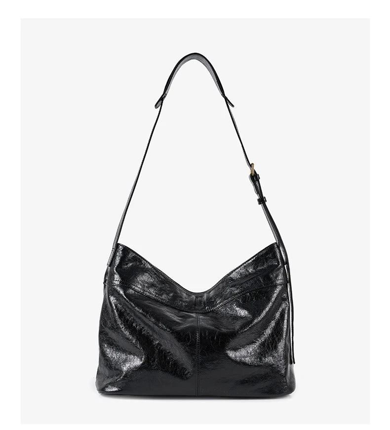 FOXER Genuine Leather Hobo Tote Bag