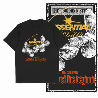 COOLMIND X0119 Wings of Joy Butterfly Cotton Tee