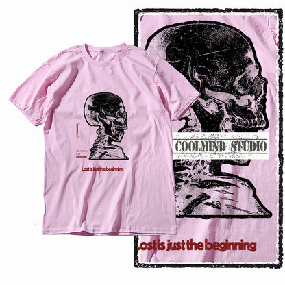 COOLMIND X0103 Skull Beginnings Graphic Tee