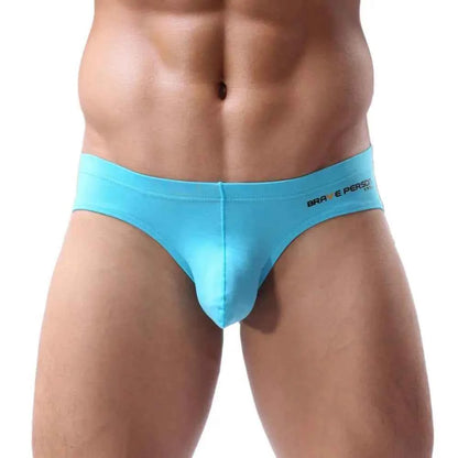 BRAVE PERSON Sexy Men's Briefs Cotton Underwear U Convex Pouch Low Waist