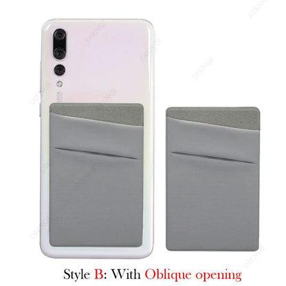 Mobile Phone Card Holders Phone Wallet Stick on Card Holder for Phone Case Adhesive Sticker Cell Phone Wallet Credit Cardholder