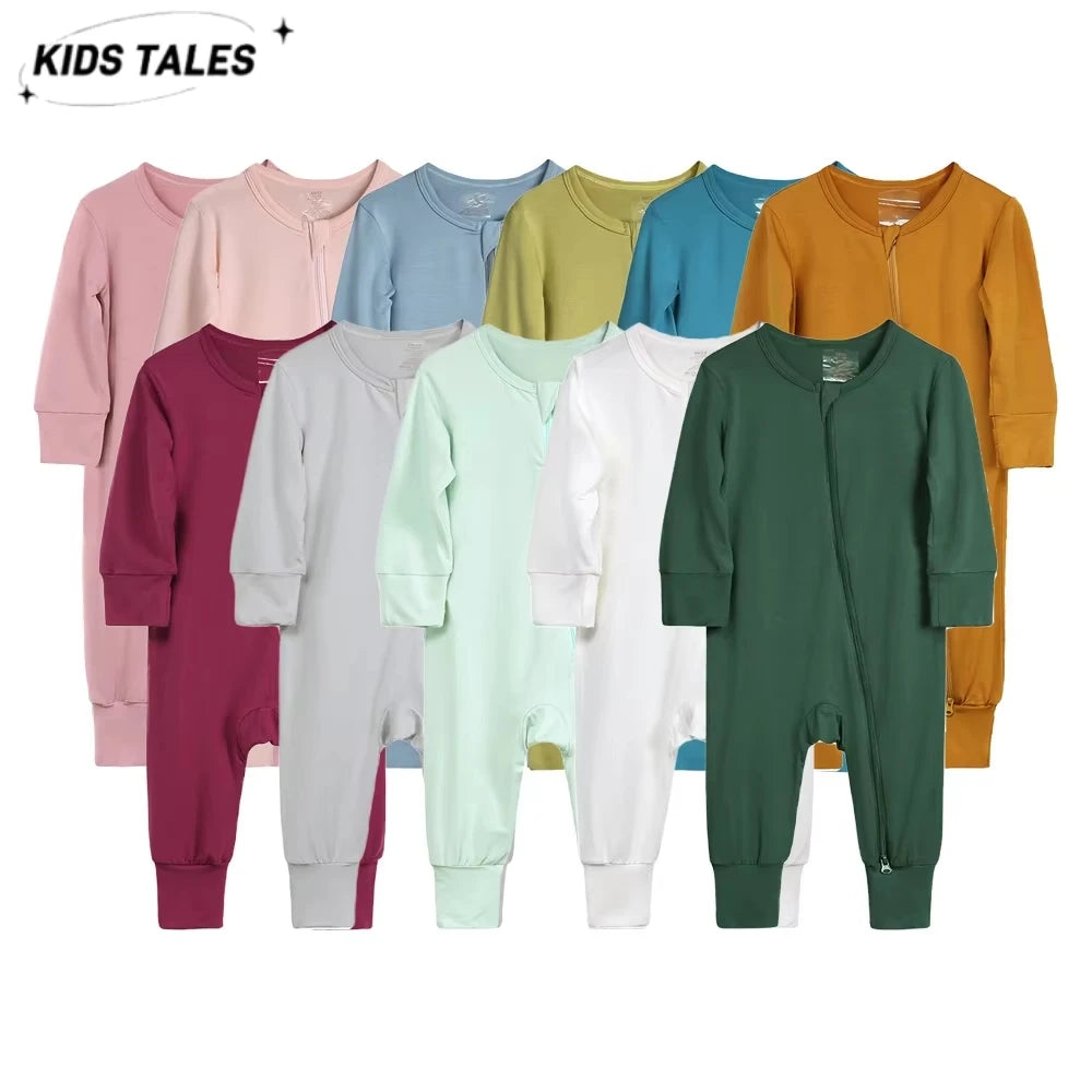 Kids Tales Little Haven Bamboo-Blend Zip Baby Romper