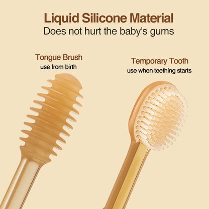 Dr.Isla 3-In-1 Baby Silicone Tongue Brush