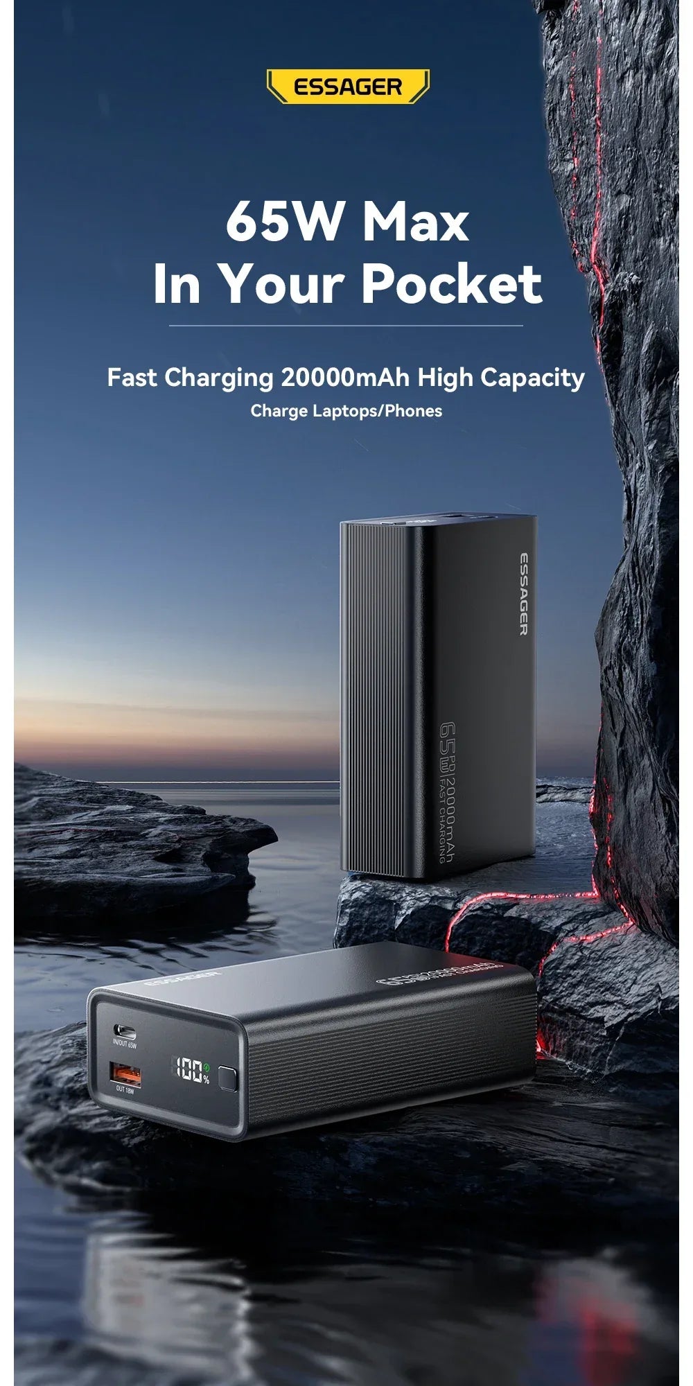 Essager Power Bank 20000mAh - ShopHub