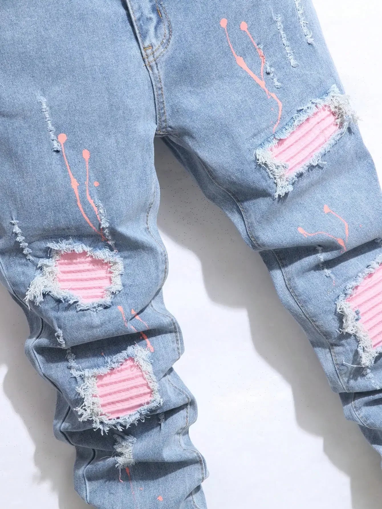 Men's Trendy Ripped Skinny Jeans - ShopHub