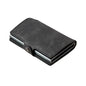 Split Leather Mens Slim Card Holder Wallet with Money Clip RFID Blocking Pop Up Credit Cardholder Minimalist Wallets for Men