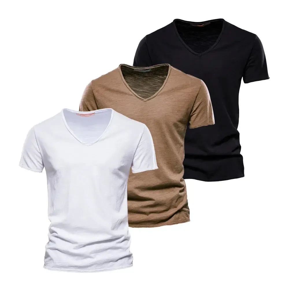 AIOPESON 3 Pack of 100% Cotton Men's T-Shirts - ShopHub