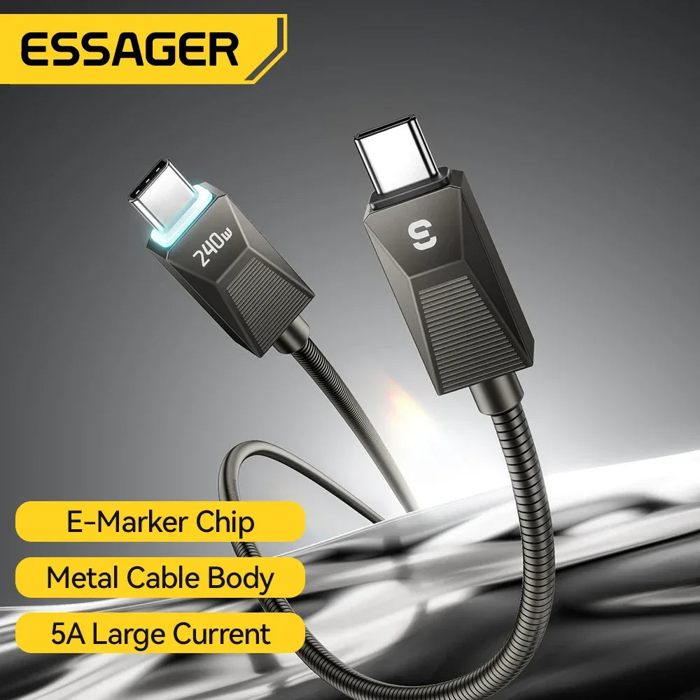 Essager 240W Super Fast Charge Type-C Cable - ShopHub