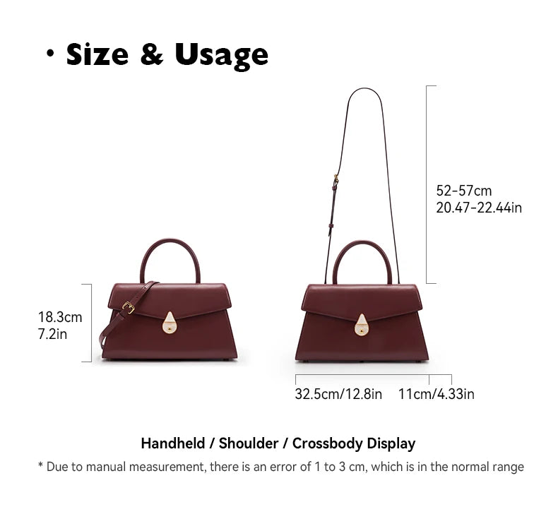 BAFELLI Large Genuine Leather Doctor Bag