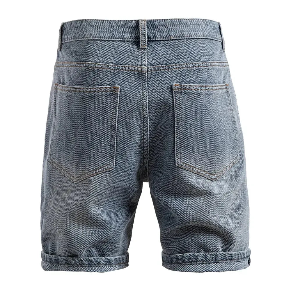 AIOPESON Men's Retro Denim Shorts - ShopHub