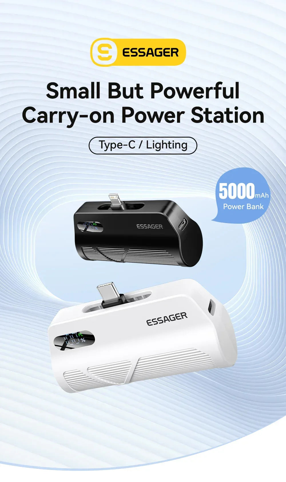 Essager Mini Capsule Power Bank - ShopHub