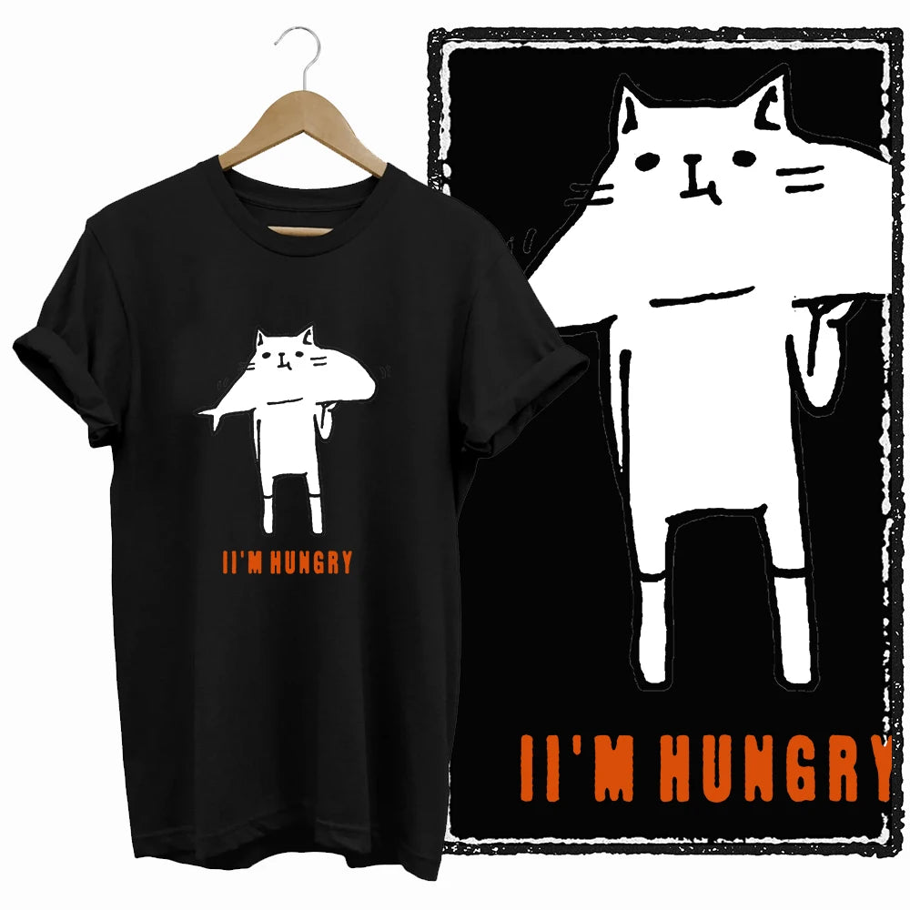COOLMIND Cat Lover Graphic Cotton T-Shirt | Women's Relaxed Fit