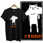 COOLMIND Cat Lover Graphic Cotton T-Shirt | Women's Relaxed Fit