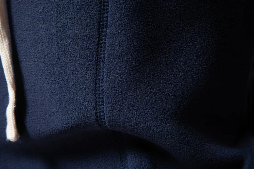 AIOPESON Solid Fleece Hoody - ShopHub