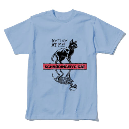 COOLMIND Schrödinger's Cat Graphic Cotton T-Shirt