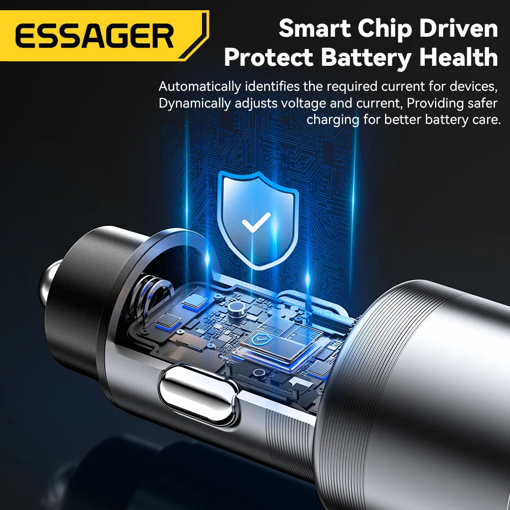 Essager IP Port Car Charger USB Type C
