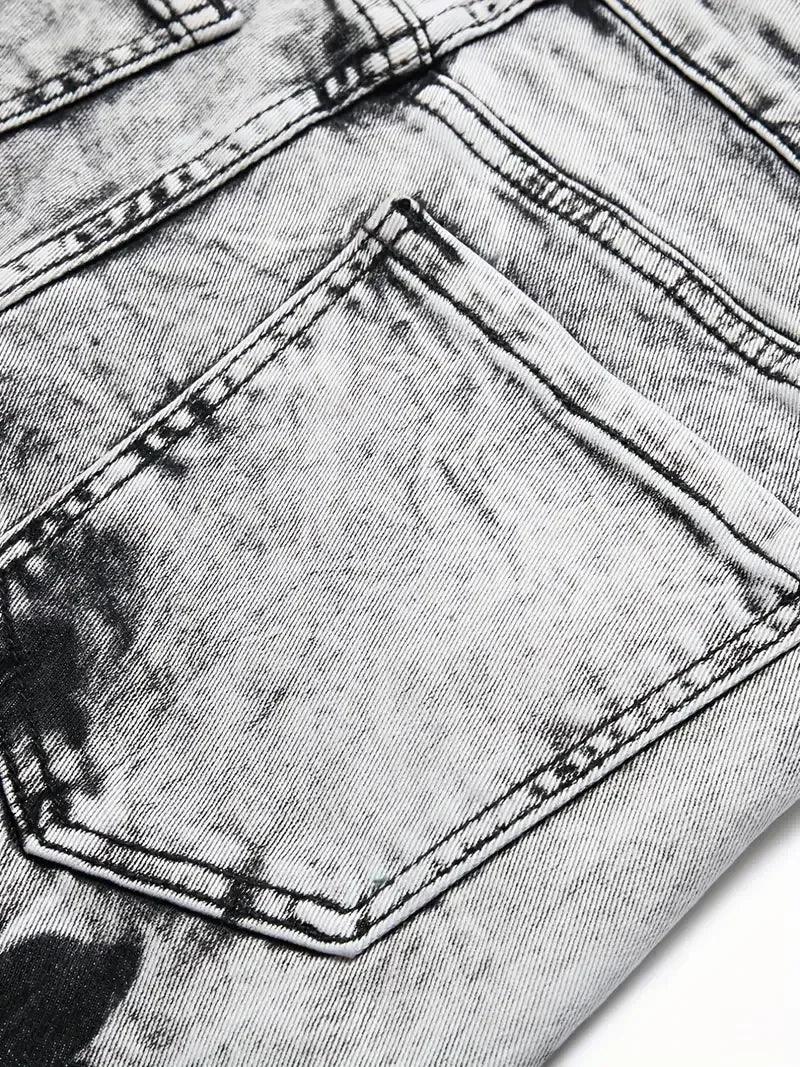 Men's Trendy Slim Stretch Denim Shorts - ShopHub