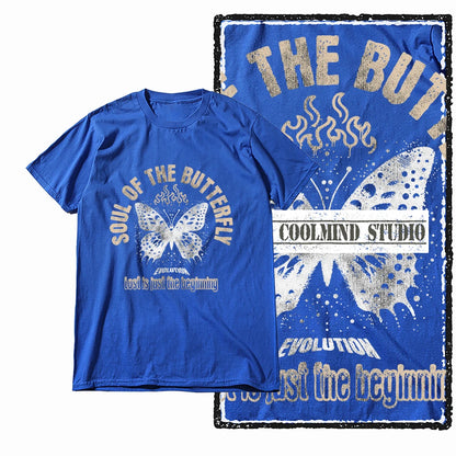 COOLMIND X0122 Free as a Butterfly Cotton Tee