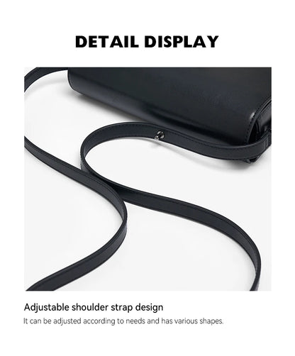 BAFELLI Genuine Leather Saddle Crossbody Bag
