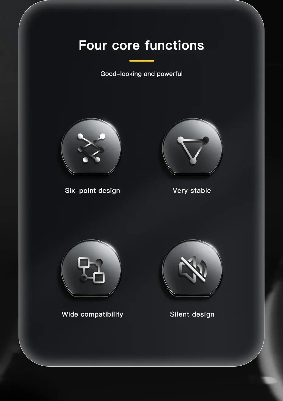 Essager Six Points Gravity Car Phone Holder - ShopHub