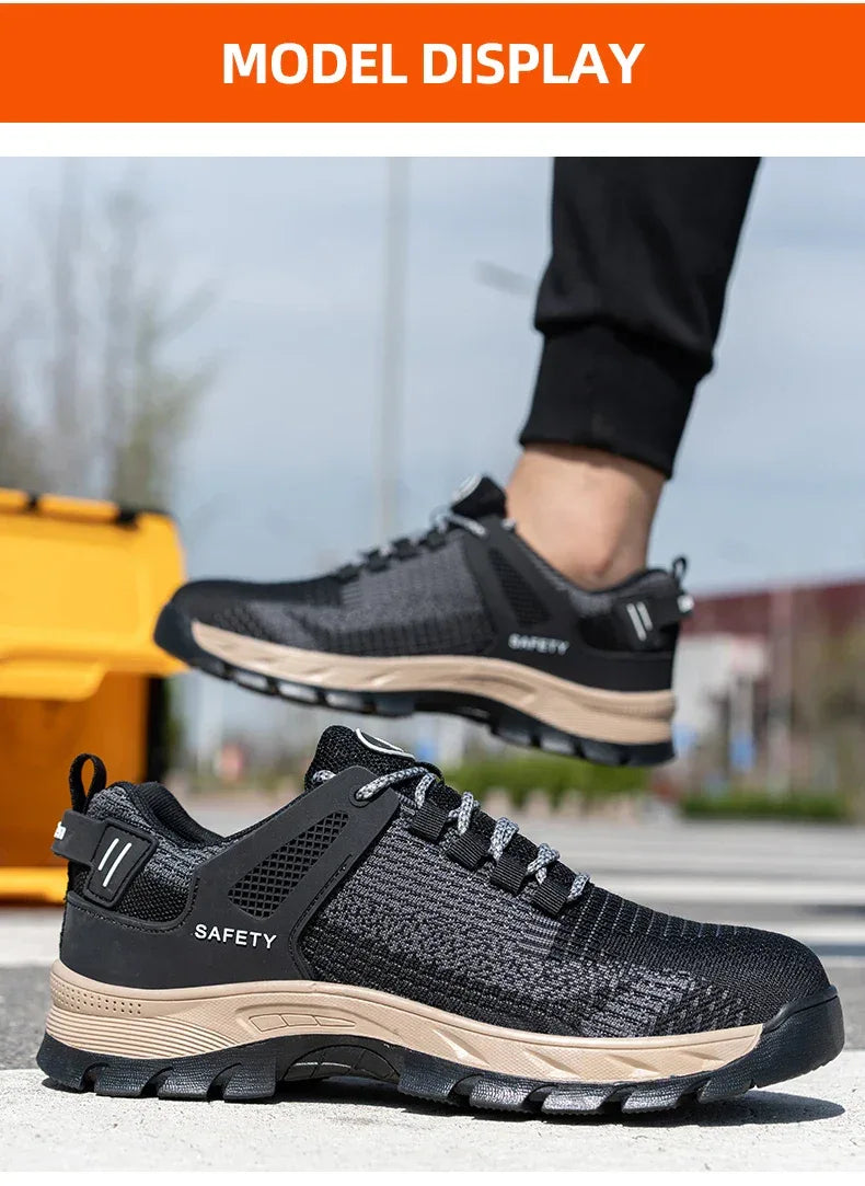 Unisex Indestructible Non-Slip Work Shoes With Steel Toes - ShopHub
