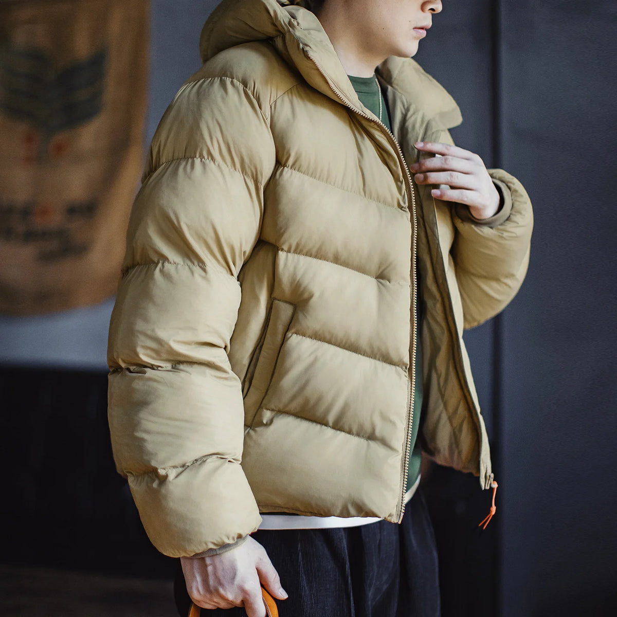 MADEN Quilted Puffer Jacket | Coffee or Khaki