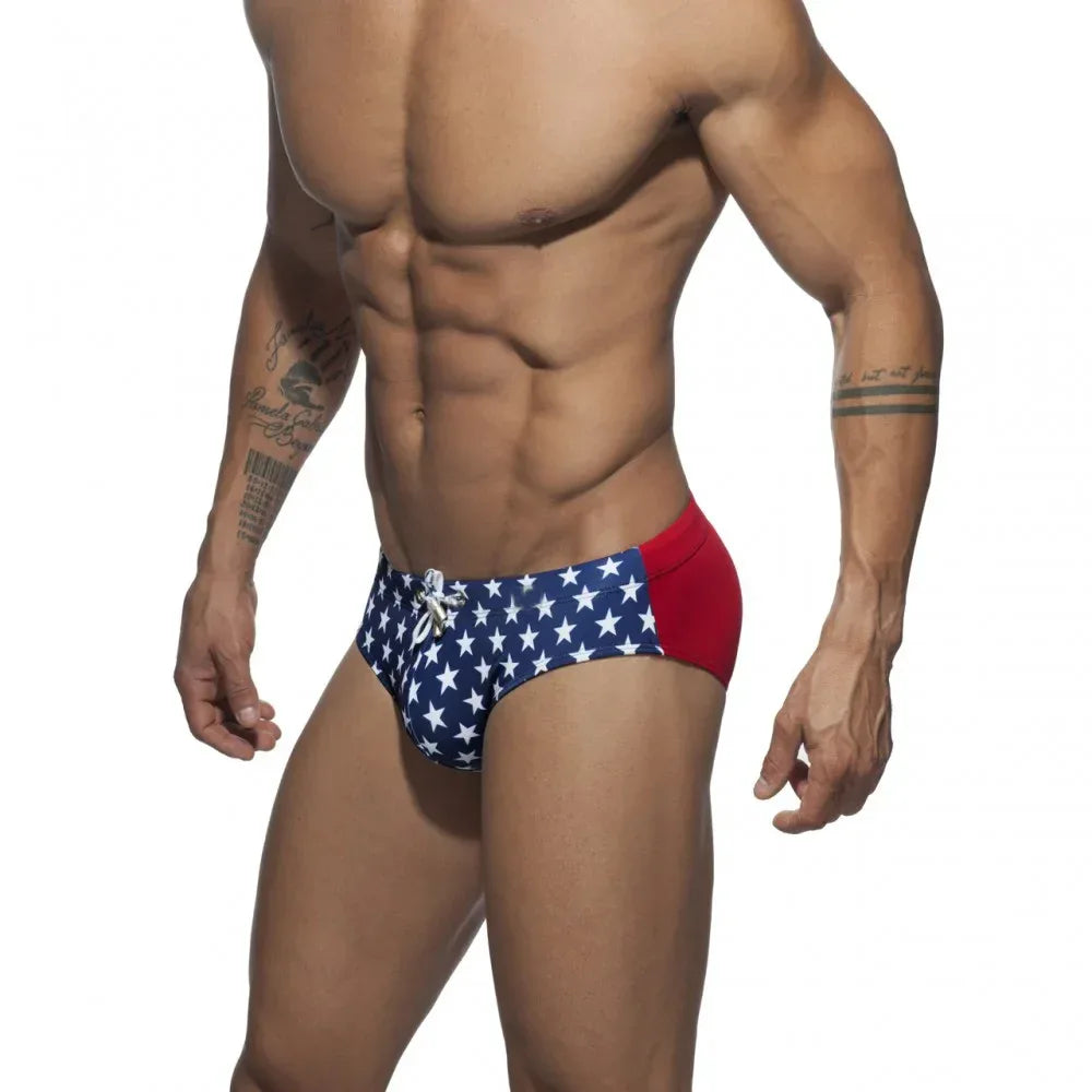 UXH Sexy Men's Low Waist Swim Briefs - ShopHub