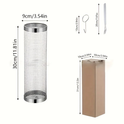 2pc Stainless Steel Grill Basket Set