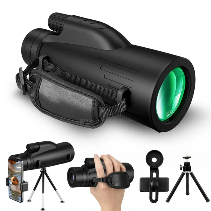 12x50 Powerful Monocular – Long Reach Portable Telescope Habicare