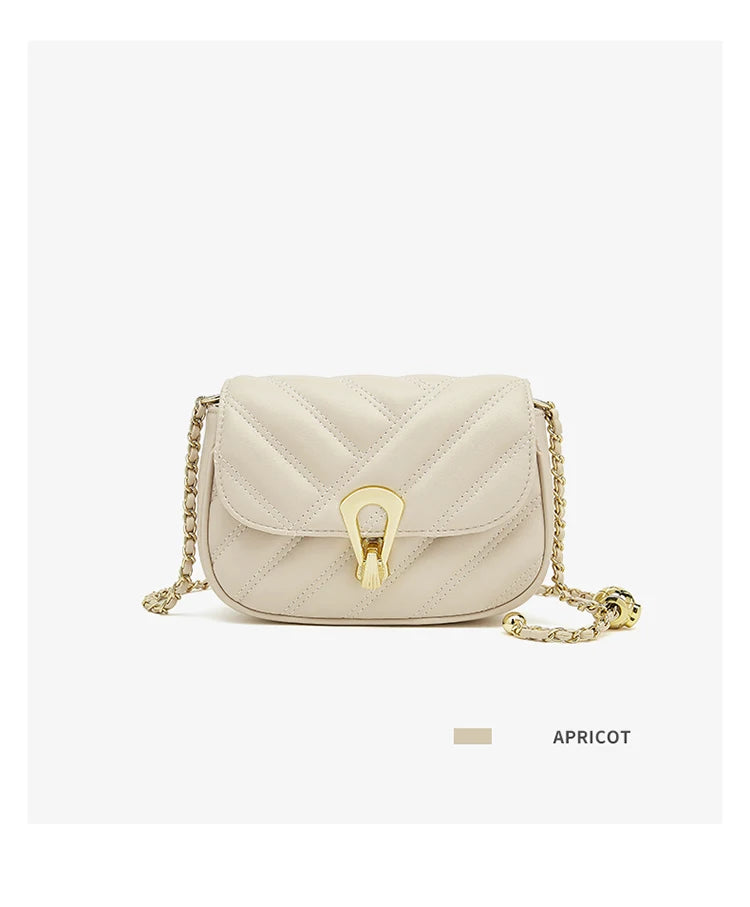 FOXER Women's Quilted Shoulder Bag