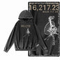 Cosmic Drift Space Graphic Acid-Washed Black Hoodie