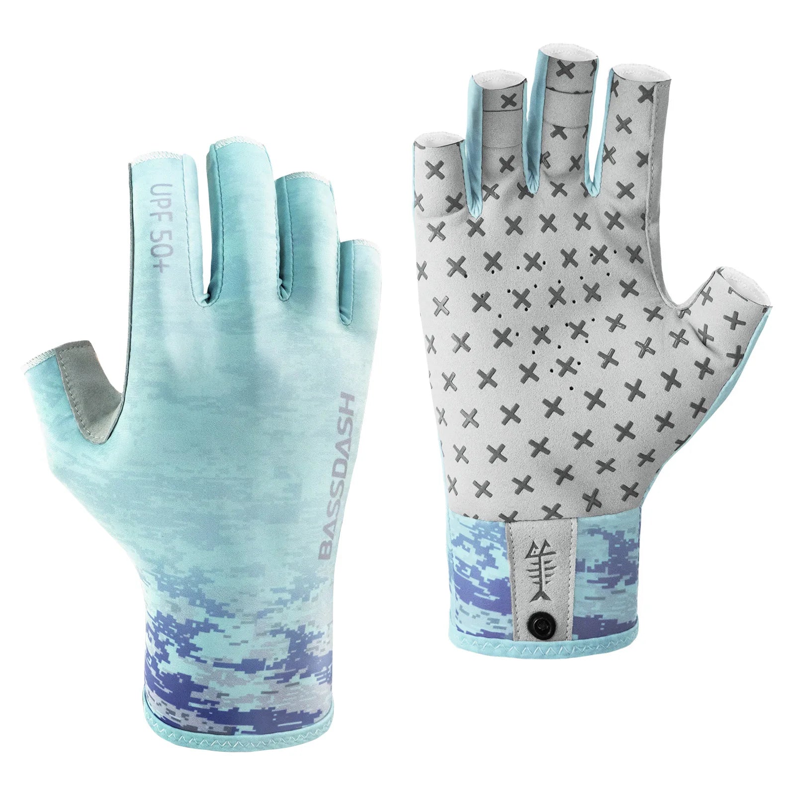 BASSDASH Breathable 3/4 Finger UPF 50+ Sun Gloves ShopHub