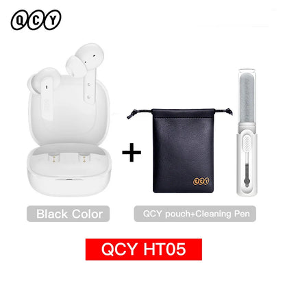 QCY HT05 ANC Wireless Earbuds - TWS Bluetooth 5.2 with 40dB Active Noise Cancellation and In-Ear Mics