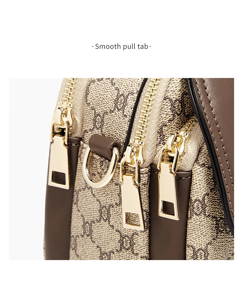 FOXER Lady's Shoulder Bag PVC Leather Casual Handbag Vintage Female Crossbody Bag Fashion Commute Boston Bag