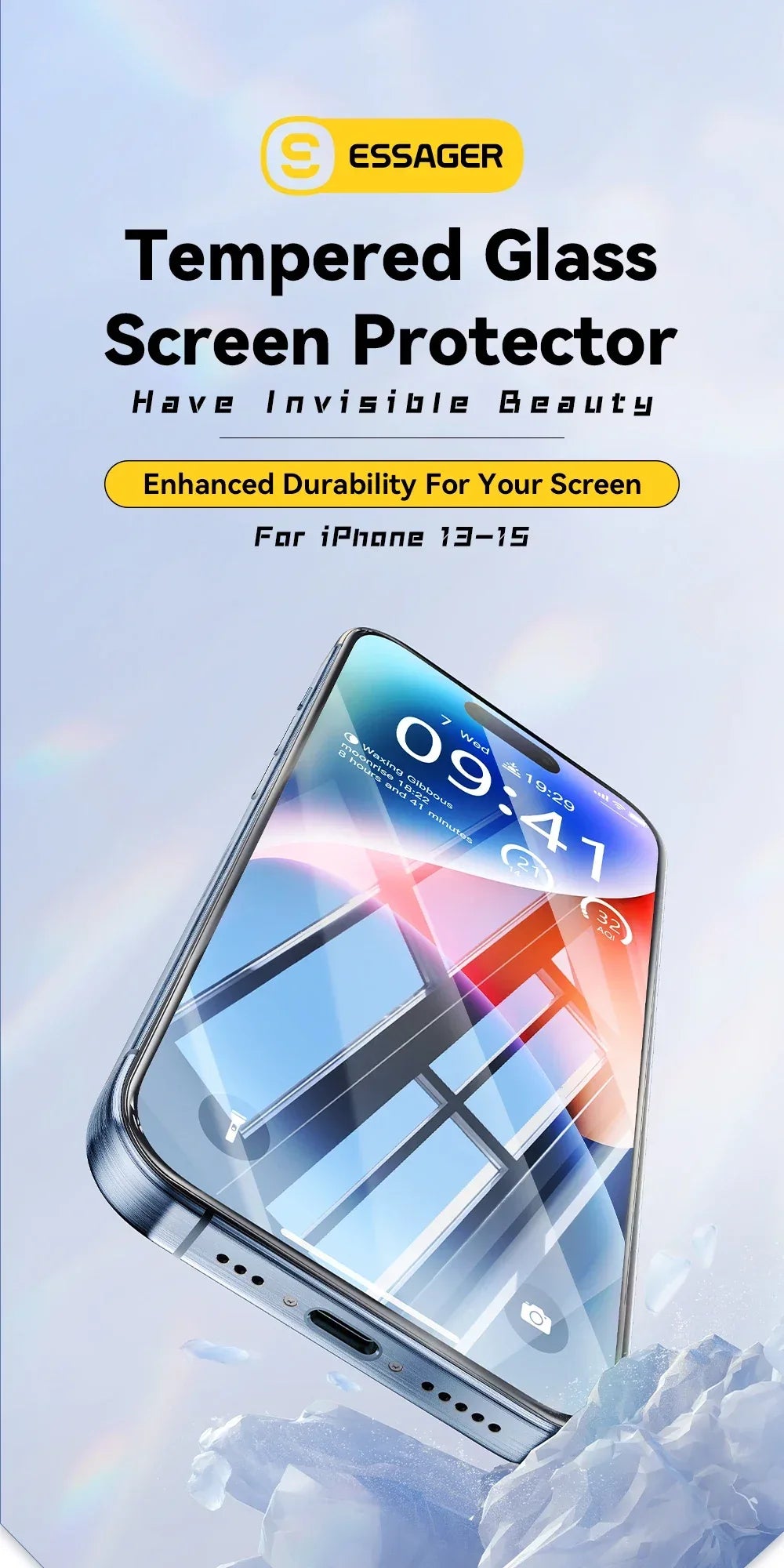 Essager Screen Protector for iPhone 16, 15, 14, and 13 Pro Max Plus - ShopHub