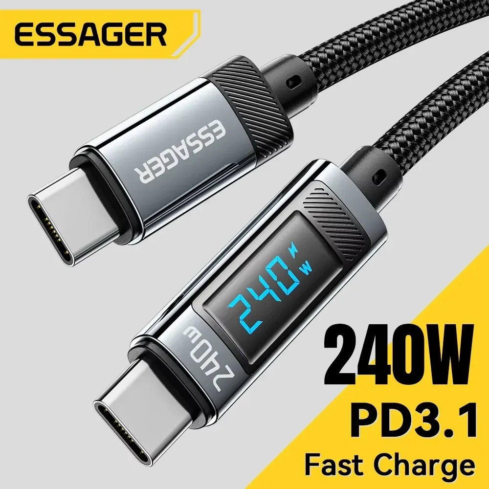 Essager 240W USB Type C to USB C Cable - ShopHub